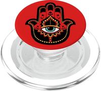 Evil Eye Hand - Fatima Hand - Red Hamsa - All Seeing eye PopSockets PopGrip for MagSafe