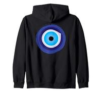 Evil Eye Hoodie Protect From Evil Turkish Eye Nazar Zip Hoodie