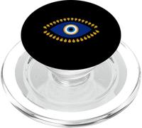 Evil Eye in Blue Golden Nazar Protection as Radiant Boho PopSockets PopGrip for MagSafe