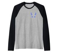 Evil Eye in Butterfly Art with Mystic Symbol for Women Girls Raglan Baseball Tee
