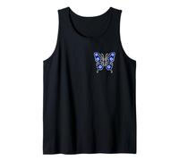 Evil Eye in Butterfly Art with Mystic Symbol for Women Girls Tank Top