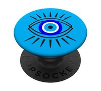 Evil Eye in Nazar Symbol Graphic: A Modern Spiritual Art PopSockets Adhesive PopGrip