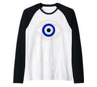 Evil Eye is a Protective Symbol in Mystic Boho Style for Men Raglan Baseball Tee