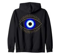 Evil Eye is a Protective Symbol in Mystic Boho Style for Men Zip Hoodie