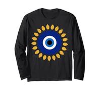Evil Eye is Nazar Amulet Graphic a Greek Protection Charm Long Sleeve T-Shirt
