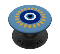 Evil Eye is Nazar Amulet Graphic a Greek Protection Charm PopSockets Adhesive PopGrip