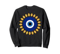 Evil Eye is Nazar Amulet Graphic a Greek Protection Charm Sweatshirt