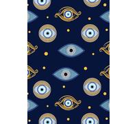 Evil Eye Journal: A Blank Lined Notebook for Your Most Inspired Morning Pages, Braindumps, Insights, A-ha's & Epiphanies, Words of Wisdom, and Journaling (6"x9", 132 pgs)