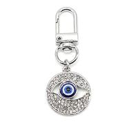 Evil Eye Keychain Car Key Ring Bag Purse Good Luck Amulet protection Charm Keychain for Women Men, B, Medium