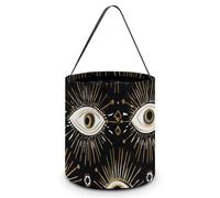 Evil Eye Large Easter Basket Candy Bags Canva Tote Bag Portable Hallowee Bucket