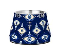 Evil Eye Magic Blue Dogs Food Bowl Enhanced Stainless Steel Pets Water Bowl for Small Pet Slow Down Eating
