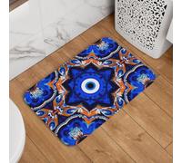 Evil Eye Mandala Intricate Bath Rug Comfort Floor Mats Absorbent Doormat For Bathroom Patios Shower 40X60Cm
