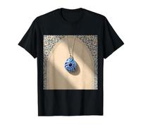 Evil Eye Nazar Amulet Protection Good Luck Value Graphic T-Shirt, Men, Black, M
