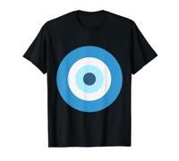 Evil Eye Nazar Amulet Protection Good Luck Value Graphic T-Shirt, Men, Black, XL