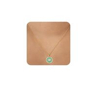 Evil Eye Necklace for Women - 14K Gold Plated Evil Eye Charm with Round Mother-of-Pearl & Turquoise, Cubic Zirconia | 18"-20" Adjustable Chain | Stocking Stuffers, Anniversary, Birthday Gifts for Her