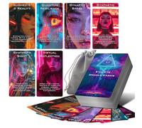 Evil Eye Oracle Cards, 60 Oracle Cards Deck with Meanings on Them (Neon)