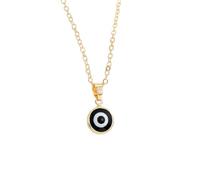 Evil Eye Pendant (1cm), Coloured Collection, Black