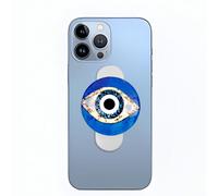 Evil Eye Phone Grip for Back of Phone - Cute Phone Loops for iPhone 17 16 15 14 13 Pro Max, Finger Strap for Kindle/Table/iPad, 3D Blue Phone Holder & Stand for Hand, Cell Phone Strap Grip Holder