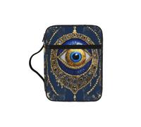 Evil Eye Print Bible Cover Lightweight Tablet Sleeve Durable Makeup Bag Pencil Case for Church School Travel