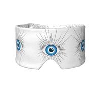 Evil Eye Print Print Soft Eye and Ear Muffs for Adults Sleeping Protection Cover for Travel Nap Relief