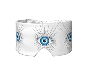 Evil Eye Print Print Soft Eye and Ear Muffs for Adults Sleeping Protection Cover for Travel Nap Relief