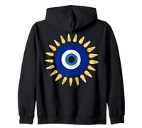 Evil Eye Protection Symbol for Women is Boho Spiritual Zip Hoodie