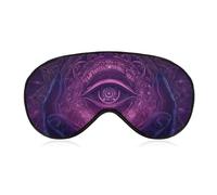 Evil Eye Psychedelic Sleep Mask Lightweight Blindfold Eye Mask with Adjustable Strap for Men Women