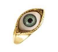 Evil Eye Ring For Women - Alloy Punk Devil’s Eye Jewelry | Adjustable Geometric Fashion Ring | Gothic Statement Hand Accessory For Party, Travel, Work & Gatherings | Stylish Protective Charm