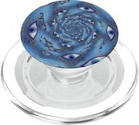 Evil Eye Spiral Mystical Protection Spiritual Boho Blue eyes PopSockets PopGrip for MagSafe