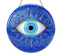 Evil Eye Sun Catchers for Windows, Mystic Stained Glass Style Sun Catcher, Painted Evil Eye Suncatcher, Acrylic Window Hanging Ornament, Creative Suncatchers for Garden, Balcony & Wall Hanging Decor