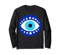 Evil Eye Symbol for Women a Minimal Boho Spiritual Design Long Sleeve T-Shirt