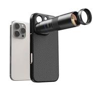 Evil Eye TeleMacro Pro 10X Telephoto Lens & Macro Lens for Mobile Phones, 10X Zoom + 10X Macro, Ultra Light, Multi-Layer & ED Lens, Custom Phone Cases, Compatible with iPhone 16 Pro