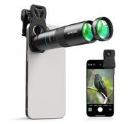 Evil Eye TeleMacro Pro 10X Telephoto & Macro Lens for Mobile Phones, 10X Zoom + 10X Macro, Ultra Light, Multi-Layer & ED Lens, Universal Clip, Ideal für iPhone 17/16/15/14/13 Serie, Samsung & Android