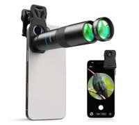 Evil Eye TeleMacro Pro 10X Telephoto & Macro Lens for Mobile Phones, 10X Zoom + 10X Macro, Ultra Light, Multi-Layer & ED Lens, Universal Clip, Ideal für iPhone 17/16/15/14/13 Serie, Android