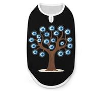 Evil Eye Tree Funny Dog Shirts Pet Sleeveless Clothes Puppy Cat T-shirts for Small to Large