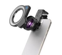 Evil Eye Upgraded Professional Macro Lens Kit With Smartphone Fill Light, Macro Phone Lens with Universal Lens Clip, Phone Lens Attachment, HD Photography for iPhone & Android Phones