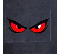 Evil Eye Vehicle Sticker for Car For Side Mirror Window Rear Bumper Decoration PVC Decal for Daily Driving Use (Red)