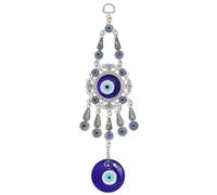 Evil Eye Wall Hanging - Turkish Blue Evil Eye Amulet, Blue Evils Eyes Hanging, Evils Eyes Decorations, for Home Office Decor Protection Blessing Gift Glass Beads Pendant Garden Balcony Decor Gift