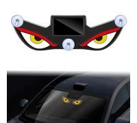 Evil Eye Window Decor Light Solar & USB Dual Power Anti-Theft Breathing Warning Light Wireless No Dr