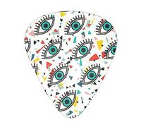 Evil eyes Advanced guitar pick 12 pieces Three thicknesses for bass, electric guitar, acoustic guitar bag