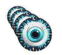 Evil eyes Car Air Fresheners Cards 4 Pcs Hanging Fragrance Scented Cards Long-Lasting Car Aromatherapy Tablets for Wardrobe Bathroom Car Interior Mirror Pendant Gifts