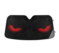 Evil Eyes Car Sun Shade Windshield Red Eyes Sunshade Block UV Rays Protector Keep Your Vehicle Cool Sun Window Shield Visor Cover Foldable for Car Truck SUV M