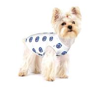 Evil Eyes Cotton Sleeveless Dog Tee Shirt Pet Vest Apparel Printed Lightweight T-Shirts For Small