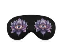 Evil Eyes Flower Funny Eye Mask for Sleep with Adjustable Strap Blocks Light Eye Shade Cover