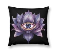 Evil Eyes Flower Soft Plush Throw Pillow Covers Pillowcase