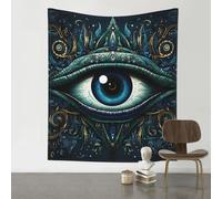 Evil Eyes Magic Talisman Blue Tapestry Wall Hanging 130x150cm 60x51in