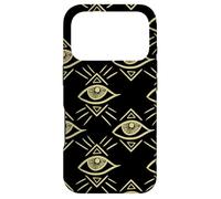 Evil Eyes Pattern Black All Seeing Third Chakra Eye Talisman Case for iPhone 17 Pro