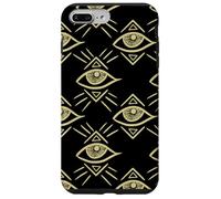 Evil Eyes Pattern Black All Seeing Third Chakra Eye Talisman Case for iPhone 7 Plus/8 Plus