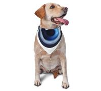 Evil Eyes Pattern Dog Bandana Pet Scarf Accessories for Small Medium Dogs Cats Photo Prop, Triangle Pet Bandanas Adjustable Puppy Bib Washable Dog Kerchief Puppy Neckerchief