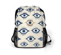Evil Eyes Pattern Drawstring Backpack Dry And Wet Separation Sport Travel Beach Gym Sack String Yoga Bag